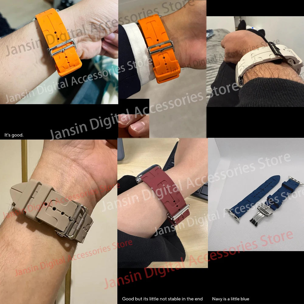 Kilim Single Tour Strap For Apple Watch 11 46 42mm Silicone Bracelet Band For Iwatch 10 9 8 se 49/45mm Sport Wristband Accessory