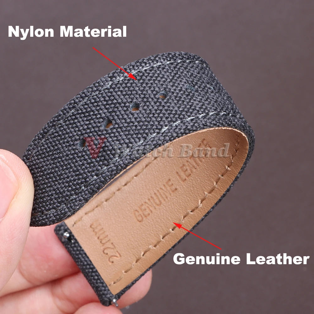 Fashion Nylon Watch Band for Omega Strap for Seiko Sport Vintage 20mm 22mm Watchband Army Sport Bracelet for Smartwatch