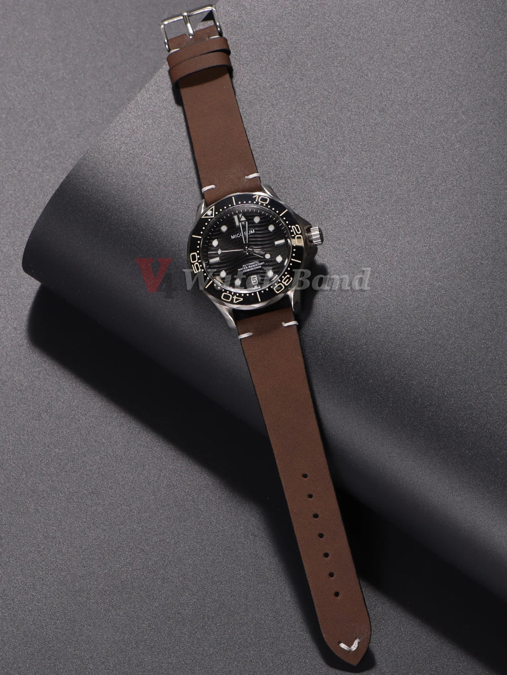 20mm 22mm Quick Release Vintage Leather Watch Band Handmade Stitching Cowhide Strap for Omega for Seiko Smartwatch Wristband