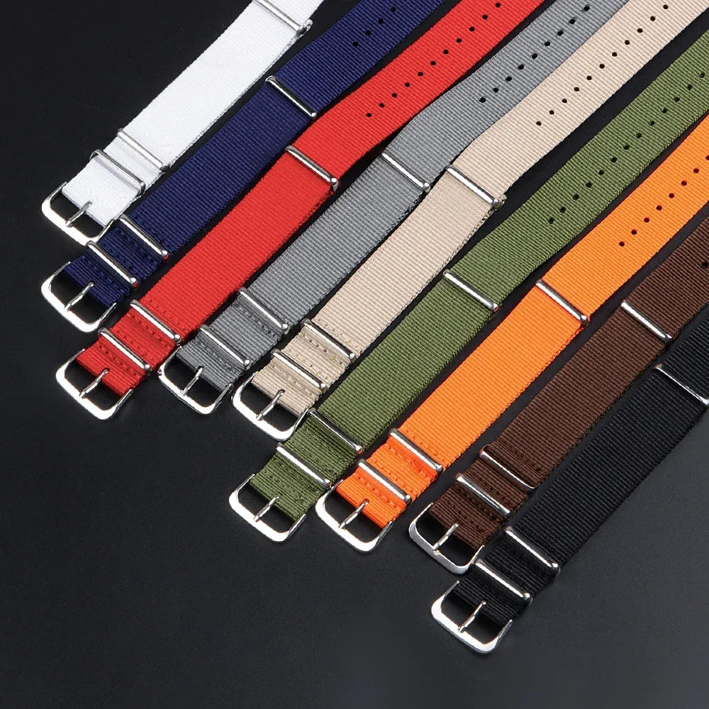 Military Casual Watchband Nylon Watch Band for Omega 20mm 22mm 18mm Strap for Seiko Army Sport High Quality Bracelet Replacement