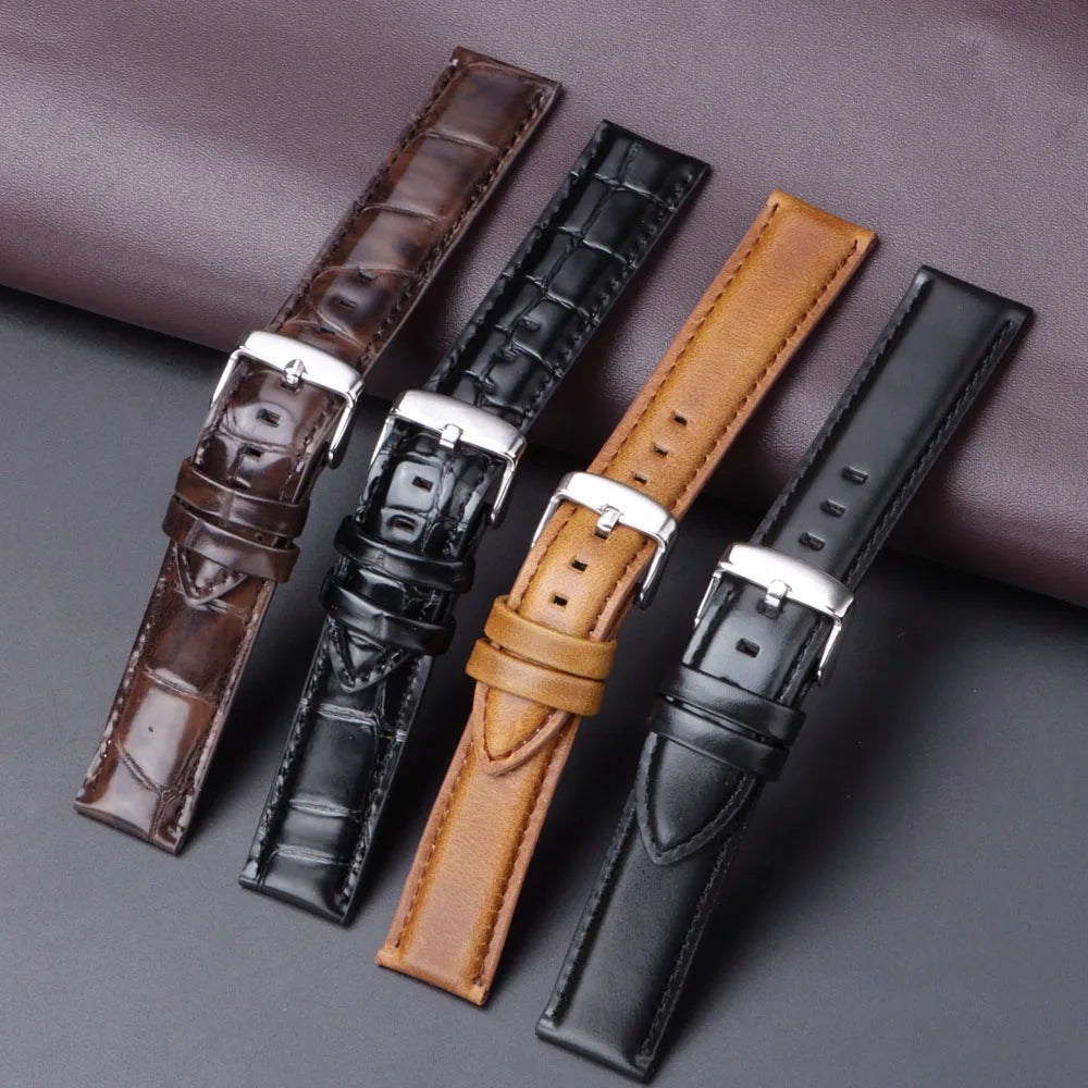 Universal Leather Strap for DW Daniel Wellington Watch Band 17mm 18mm 20mm 22mm Meninos Assistem Genuine Leather Watchband
