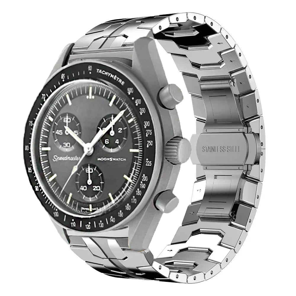 Metal Strap For Omega X Swatch Joint MoonSwatch Stainless Steel Business Bracelet For Amazfit GTS 3 4 4mini Wristband Accessory