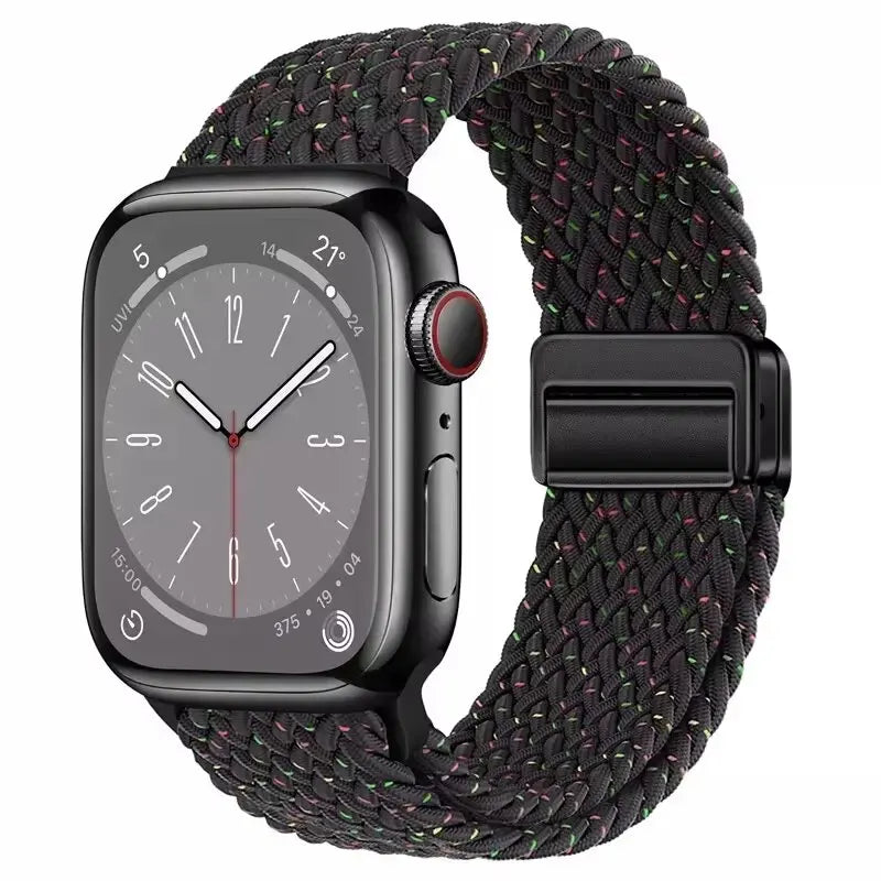 Magnetic Strap For Apple Watch Ultra 3 49mm Series 11 10 46mm 42mm Nylon Loop Band For Iwatch SE3 40mm 44mm 45mm 38/41mm Correa