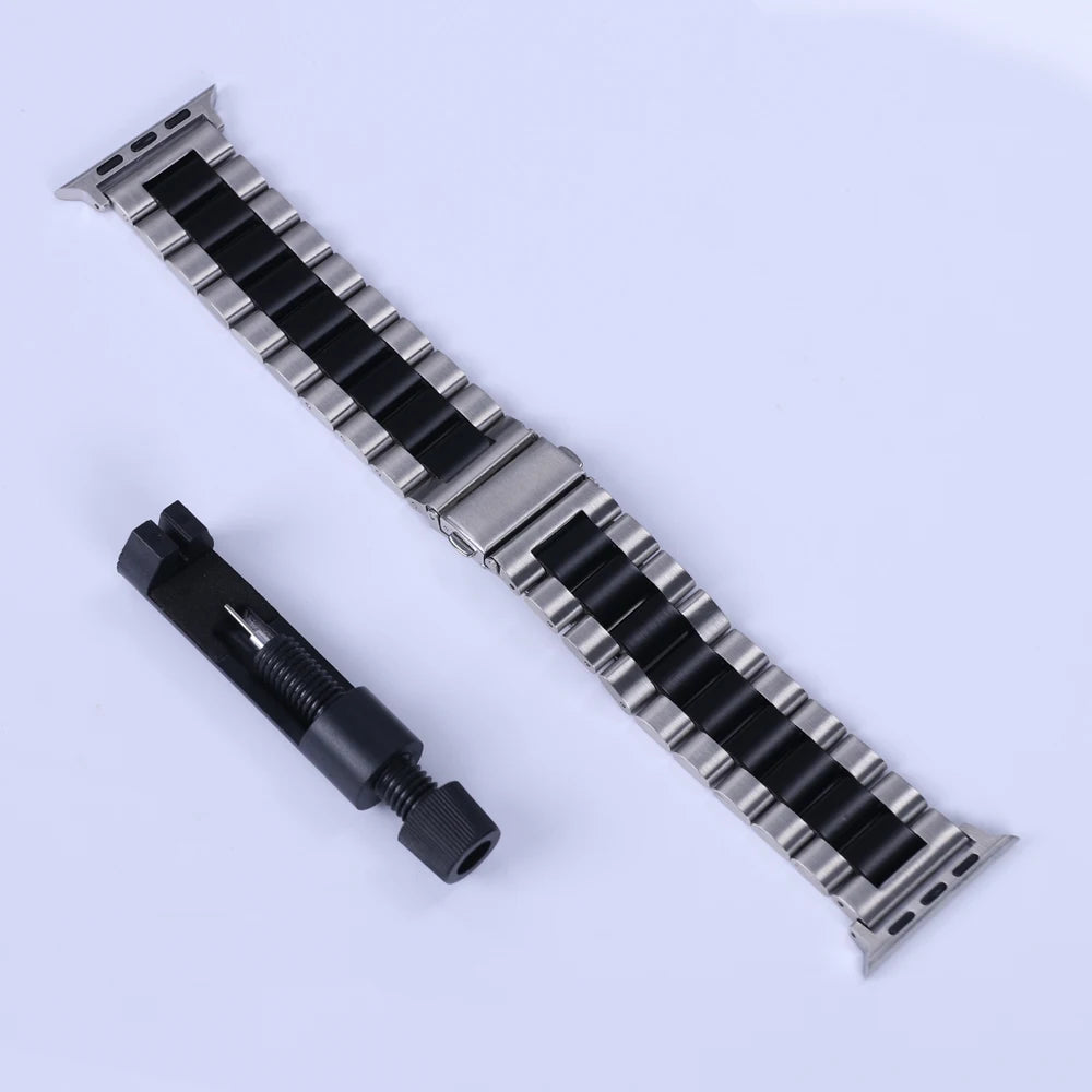 For Apple Watch 10 46mm Strap Stainless Steel Wristband Accessories Correa For Iwatch 10 9 8 Ultra 49mm 42/44/38mm Metal Band