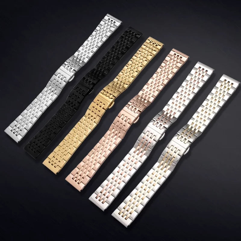 Stainless Steel Wacth Strap for Tissot for Citizen for Longines for Seiko Watch Band 12/14/16/18/19/20/22/24mm Wristband