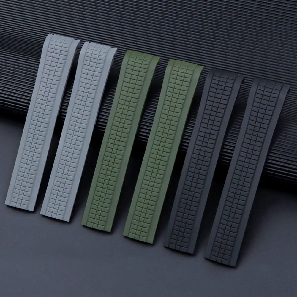 21mm Watch Strap for Patek Philippe Aquanaut Series 5164/5167 Waterproof Anti-Dust Rubber Watchband Silicone Bracelet