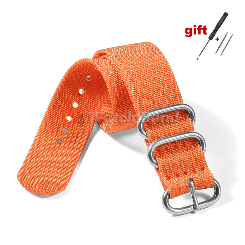 High Quality Durable Nylon Watch Band for Omega 20 22 24 18mm Strap for Seiko Military Casual Belts Army Sport Bracelet Replace