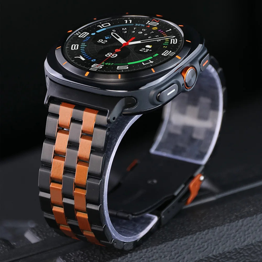 For Samsung Galaxy Watch Ultra Band Stainless Steel Bracelet For Galaxy Watch Ultra 47mm Correa Metal Business Watchband