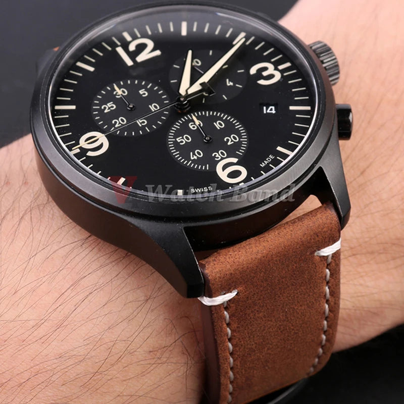 18mm 19mm 20mm 21mm 22mm 24mm Straps Retro Cowhide Watchband for Huawei Gt2/Gt3 Belt Black Yellow Brown Strap for Samsung Galaxy