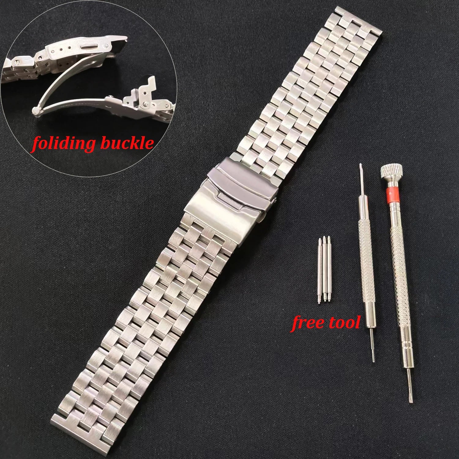 High Quality Full Solid Screw Stainless Steel Watch Band for SEIKO SKX007/009 SKX173/175 Wristband 18/20/22/24/26mm Bracelet