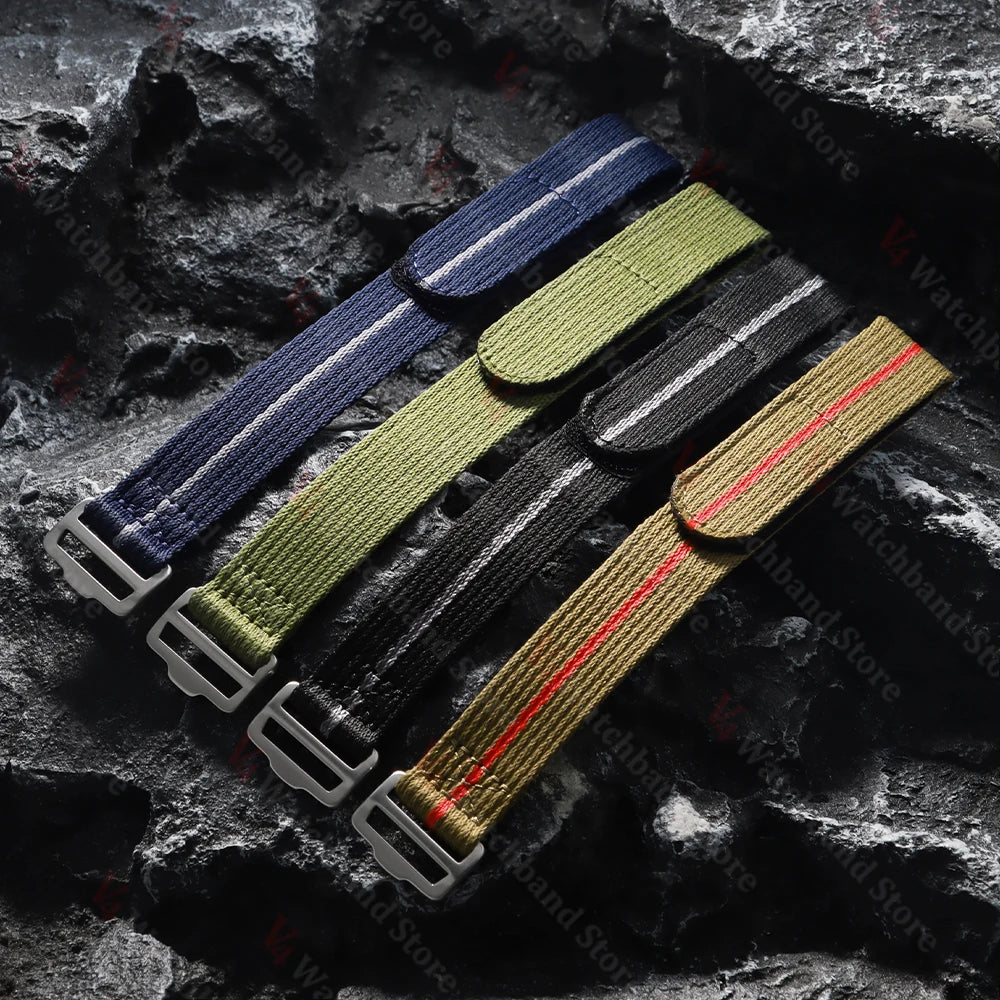 High Quality Nylon Watch Strap 20mm 22mm for Seiko for Tudor Collar Hidden FXD/Biwan/1958 Series Canvas Military Sport Men Bands