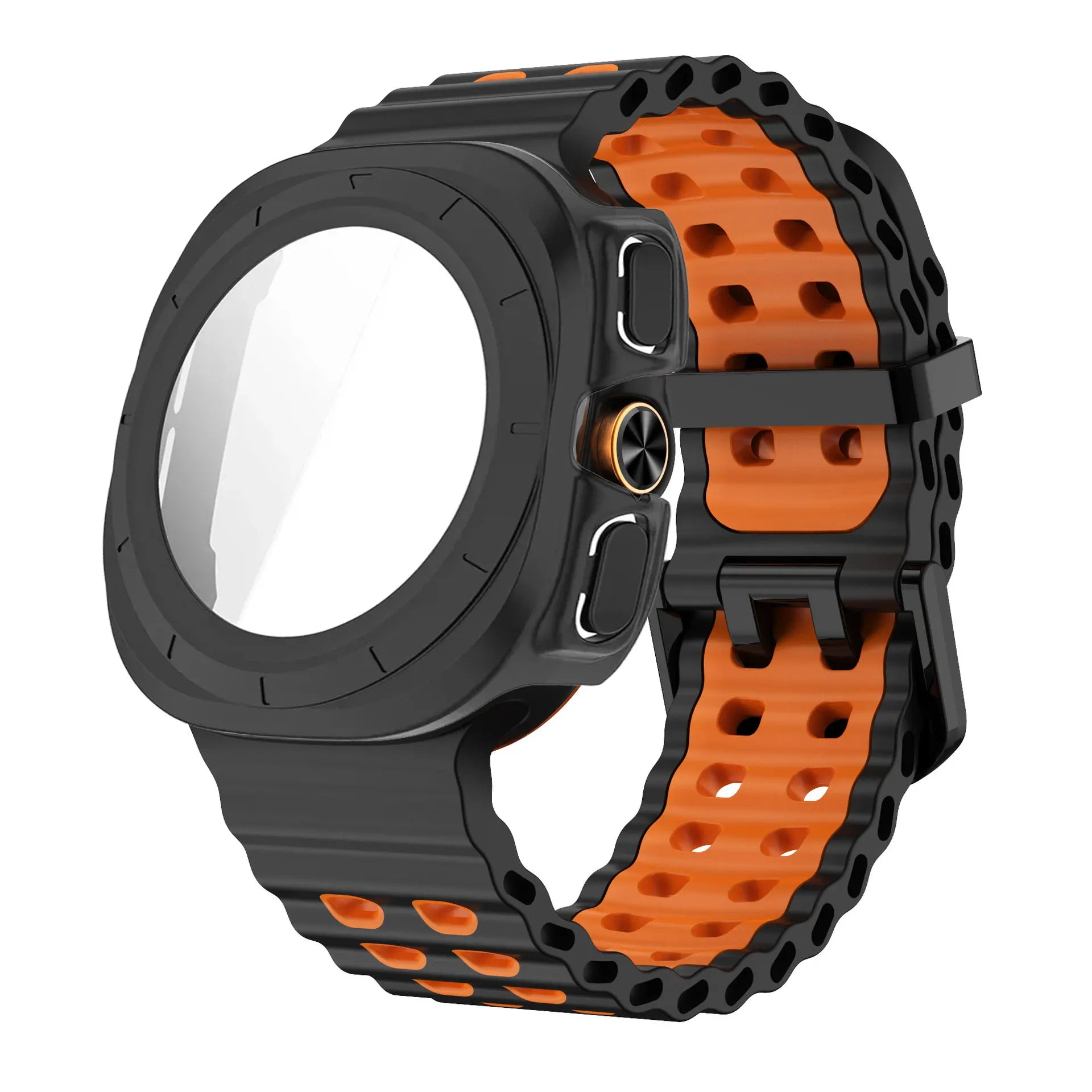 Screen Protector Case For Samsung Galaxy Watch Ultra 47mm PC Cover Ocean Strap For Galaxy Watch Ultra1 2 47mm 2025 Bracelet Band