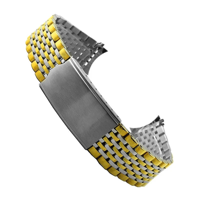 18mm 19mm 20mm Metal Strap for Omega for Seamaster Nine Beads Watchband Stainless Steel Bracelet Wristband Watch Accessories