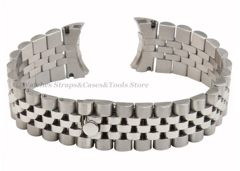 Solid Arc Stainless Steel Watchband for Jubilee Bracelet 13mm 17mm 20mm 21mm for Rolex Luxury Watch Strap Men Women Wristbands