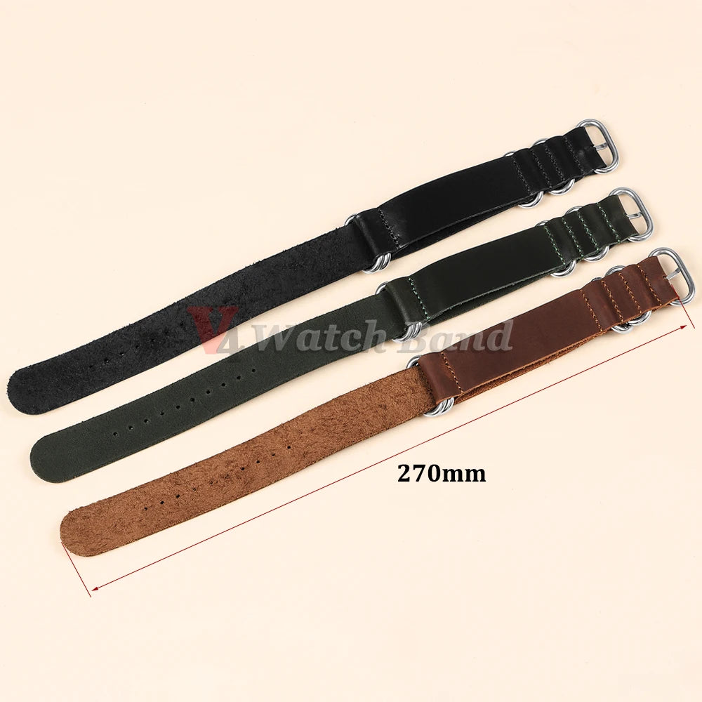 Soft Genuine Leather Bracelet for Omega Seamaster 007 Strap 18mm 20mm 22mm Watchband for Seiko for Rolex for Huawei WatchGT2/GT3