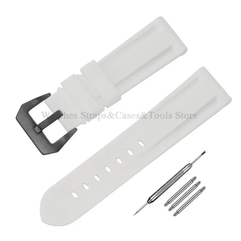 Camouflage Rubber Strap For Panerai Band 20mm 22mm 24mm 26mm Silicone MenSport Waterproof Wristband For Omega Universal Bracelet