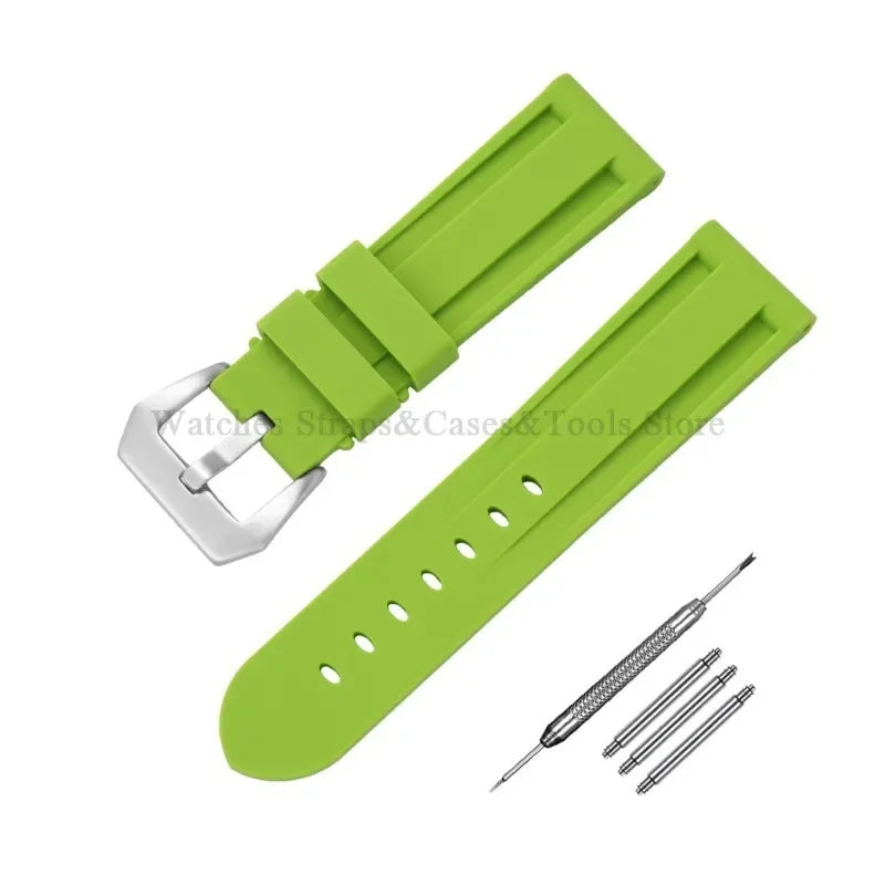 Camouflage Rubber Strap For Panerai Band 20mm 22mm 24mm 26mm Silicone MenSport Waterproof Wristband For Omega Universal Bracelet