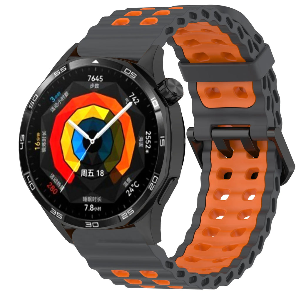 For Huawei Watch 5/GT5pro 46mm GT2e Correa Silicone Band 22mm Strap For Huawei GT4 GT3 46mm GT2pro Amazfit GTR 47mm Watchband