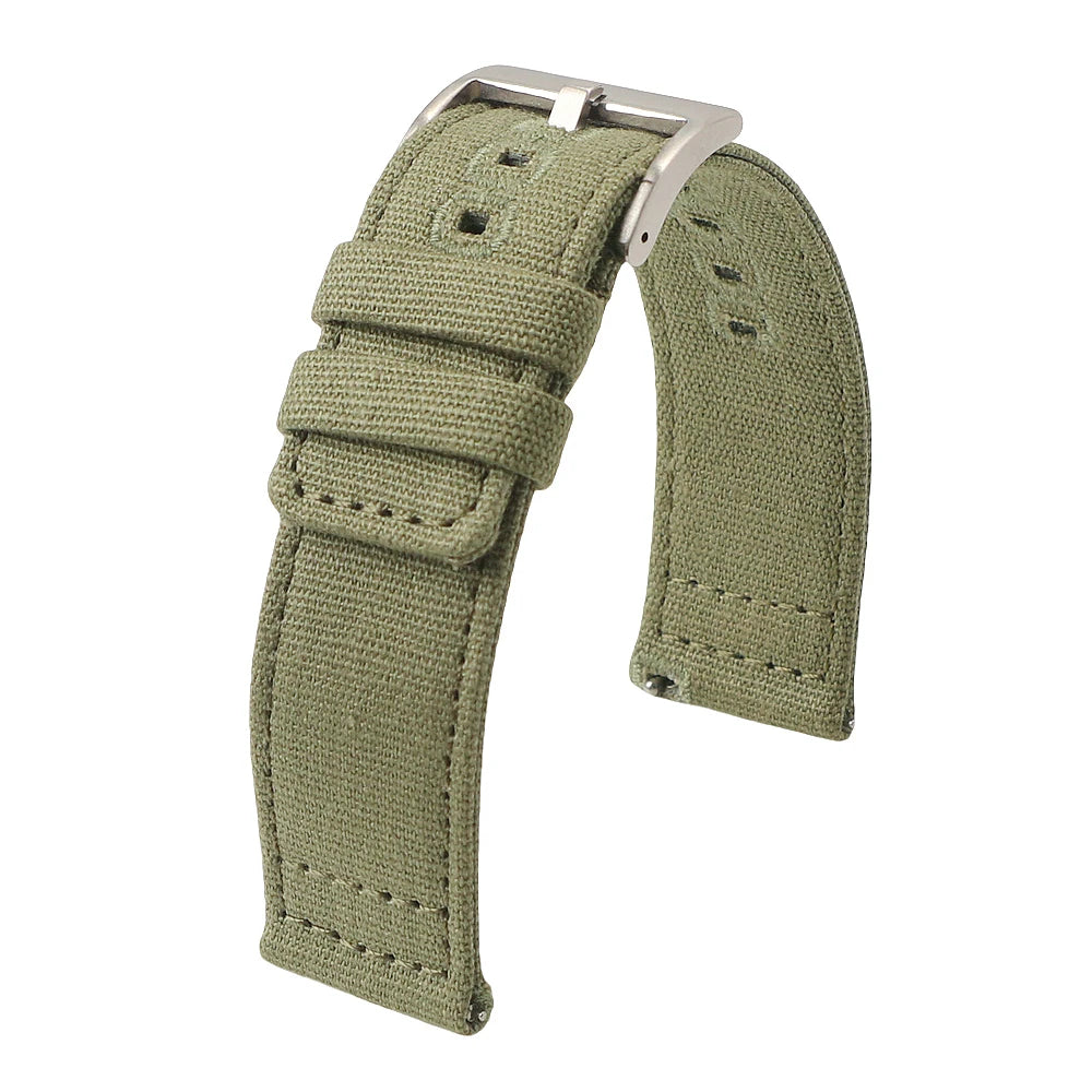 Men's Military Nylon Watch Strap for Seiko for Omega Bracelet Quick Release Universal Canvas Smart Watchband 18mm 19mm 20mm 22mm