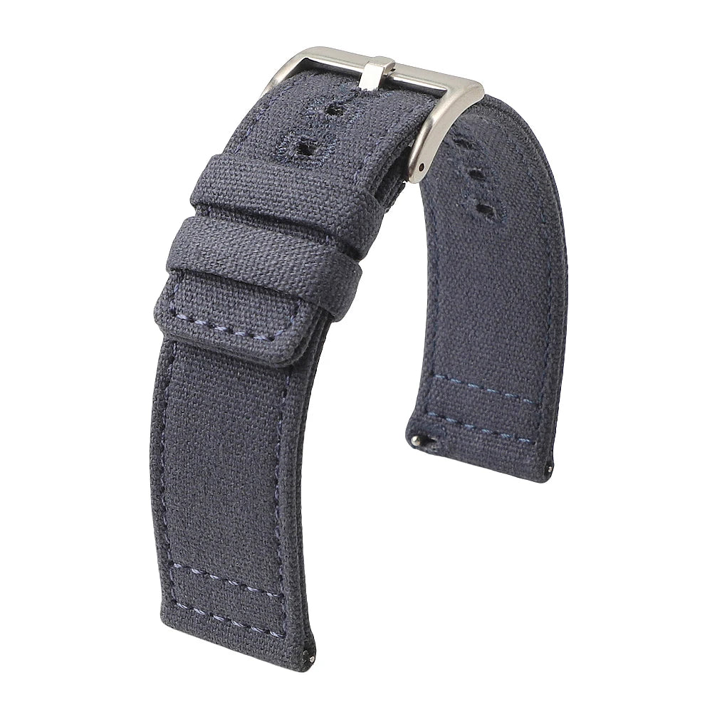 18mm 19mm 20mm 22mm Genuine Nylon Watch Band Quick Release Strap Vintage Weave Bracelet for Men Women Replacement Wristband