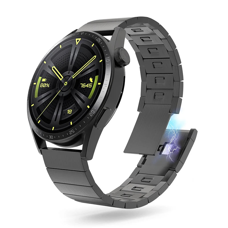 22MM Metal Magnetic Band for Huawei Watch GT 3 2 Pro 46mm 42mm 2E Stainless Steel Strap For Huawei Watch GT3  Luxury WatchBand