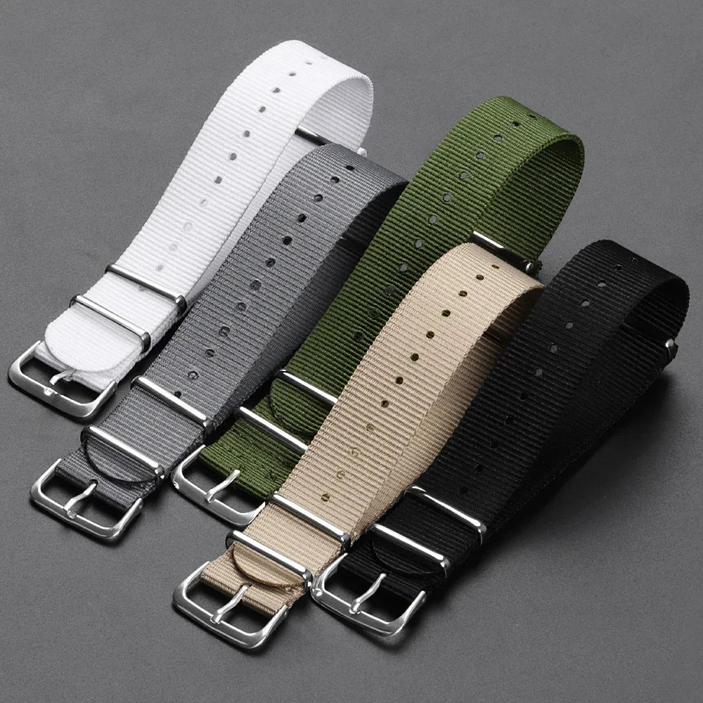 Military Casual Watchband Nylon Watch Band for Omega 20mm 22mm 18mm Strap for Seiko Army Sport High Quality Bracelet Replacement