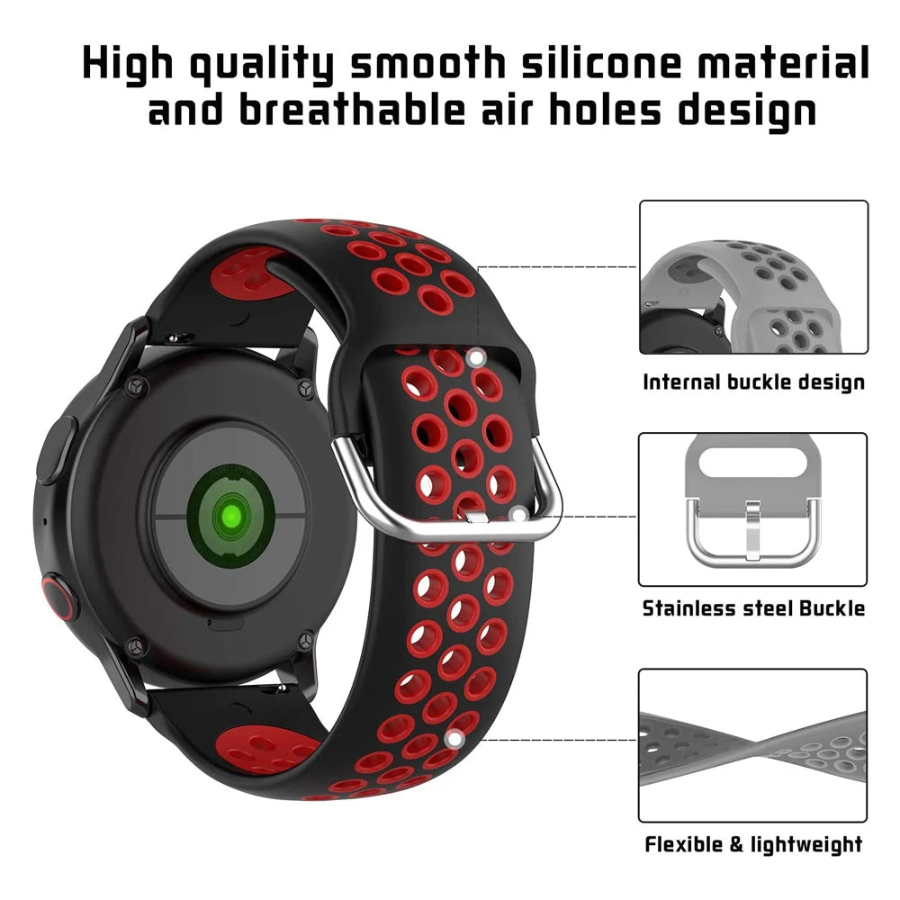 22mm Bracelet For Redmi Watch 5 Active/Lite Sport Wristband Accessories Strap For Huawei GT5 46mm GT2E Silicone Watchband Correa