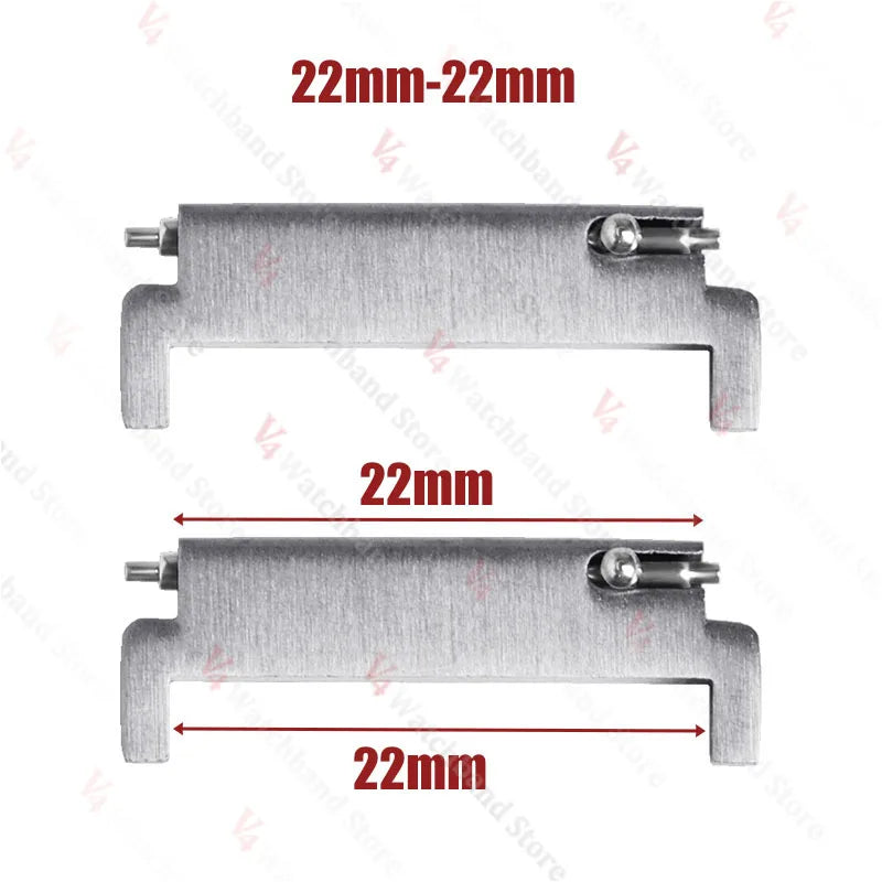 1 Pair Watch Strap Adapter 18mm To 20mm 22mm,20mm To 18/20/22mm,22mm To 22mm Quick Release Pins Connectors Watchband Accessories
