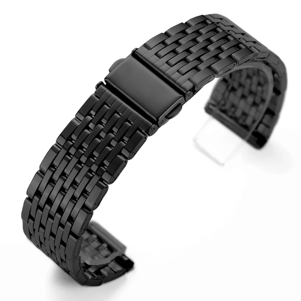 18/20/22mm Universal Adjustable Watchband for Rolex Diving Metal Belt Bracelet for Omega Solid Stainless Steel Strap for Seiko