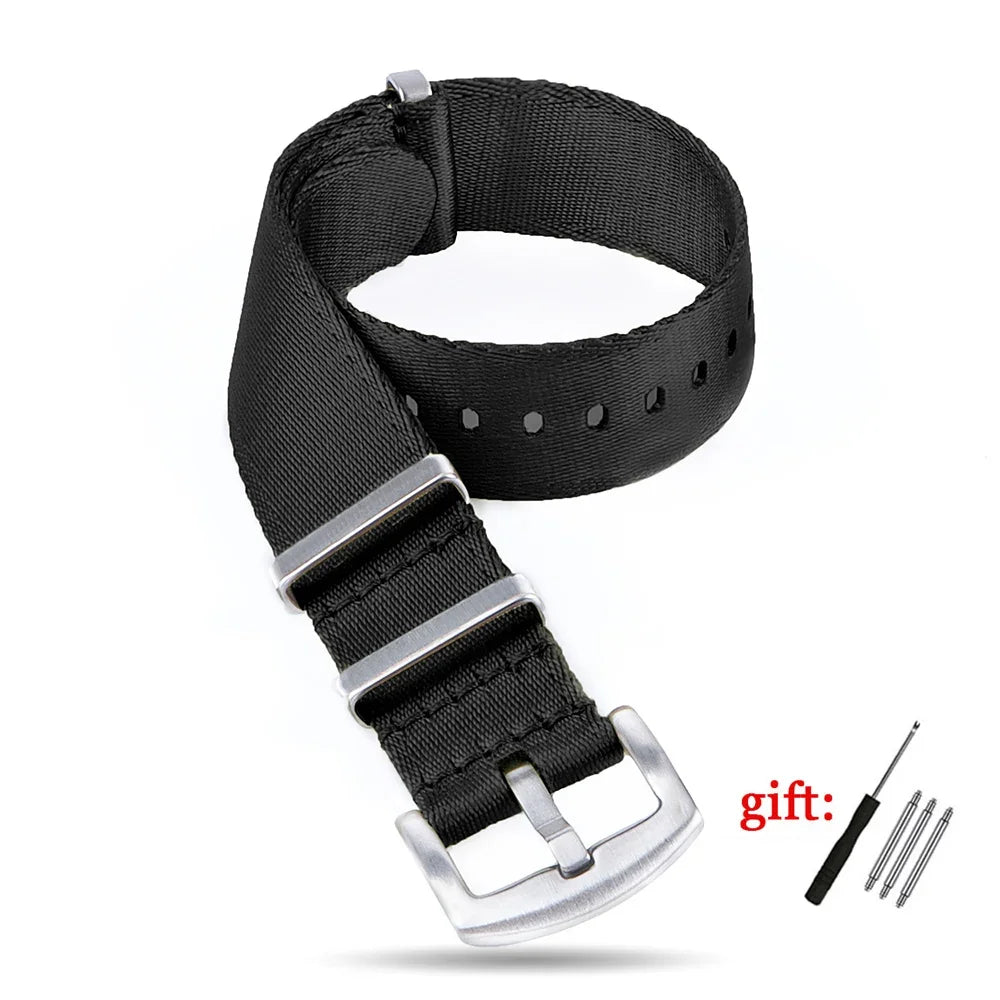 Nylon Watch Strap for Seiko for Military Men Sport Watchband for Rolex Bracelet for Omega for Seamaster 300 Belt 18mm 20mm 22mm