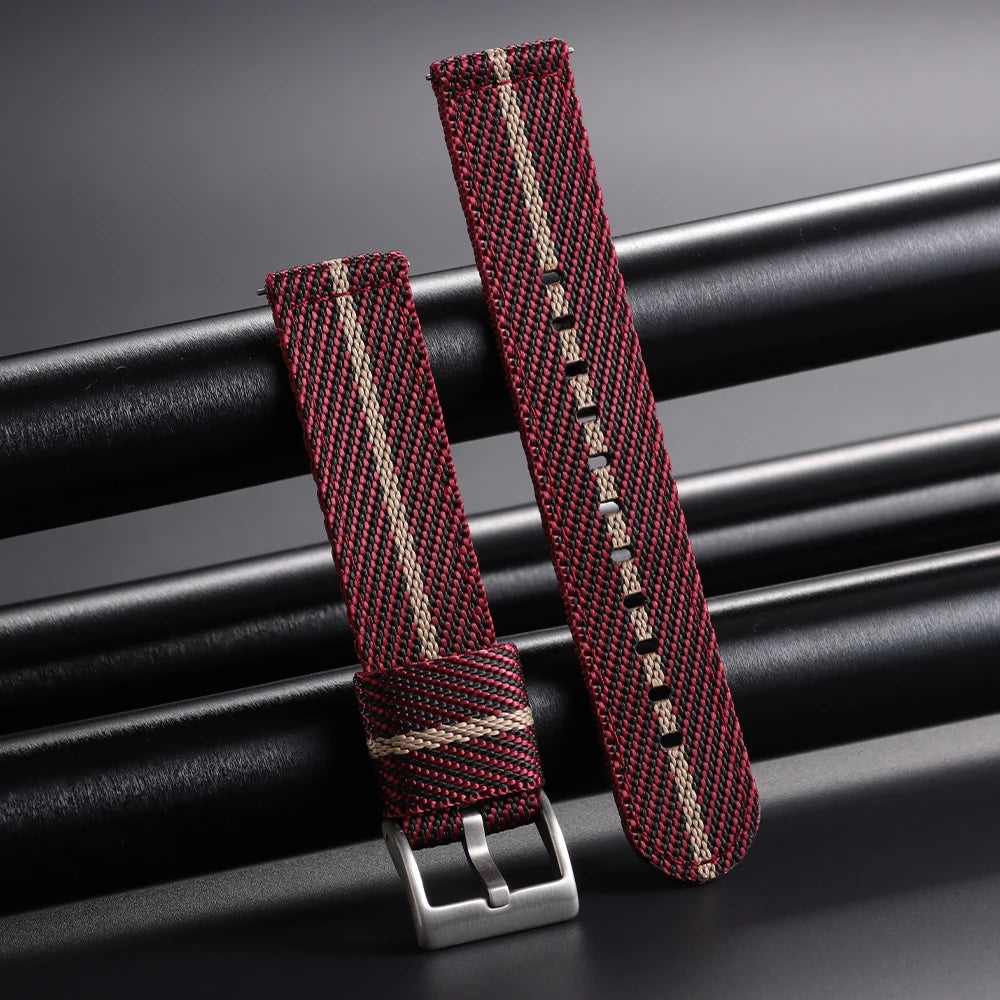 Nylon Strap 20m 22mm for Tudor for Omega Watch Band Woven Canvas Fabric Band for Seiko Men Military Sport Quick Release Bracelet