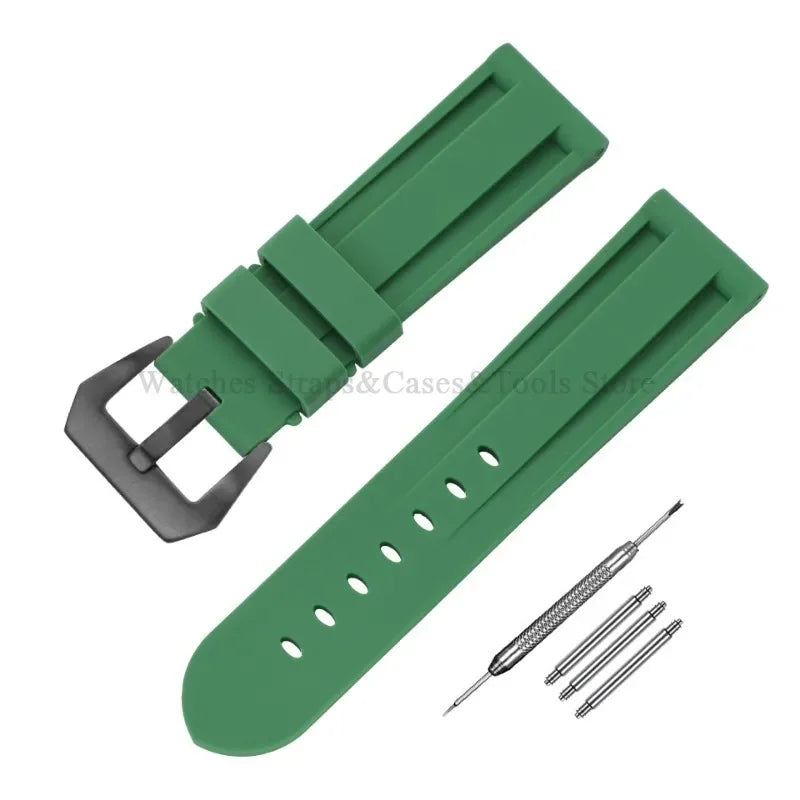Camouflage Rubber Strap For Panerai Band 20mm 22mm 24mm 26mm Silicone MenSport Waterproof Wristband For Omega Universal Bracelet