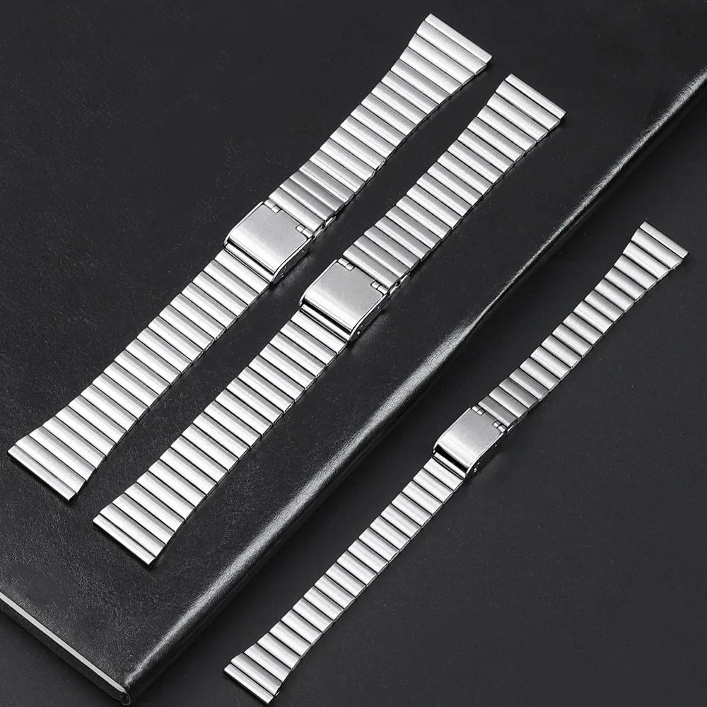 10 12 14 16 18 20mm Watch Band 18mm for Casio F-91W 18mm Metal Strap F91 F91W F84 SGW400 F105 F108 A168 AE1200 AE1300 with Pins