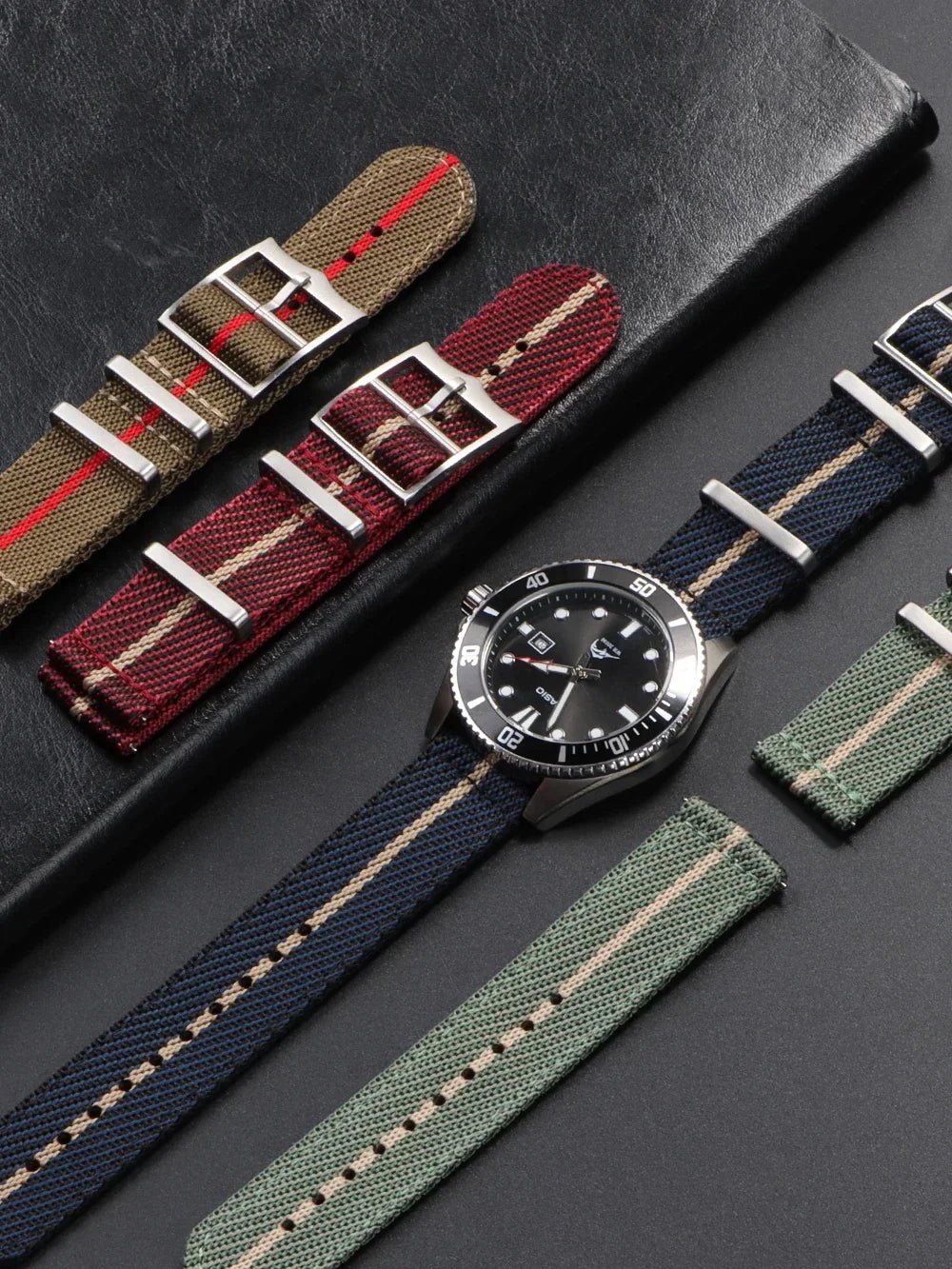 20 22mm Nylon Strap for Tudor for Omega Watch Band Woven Canvas Fabric Band for Seiko Men Military Sport Quick Release Bracelet