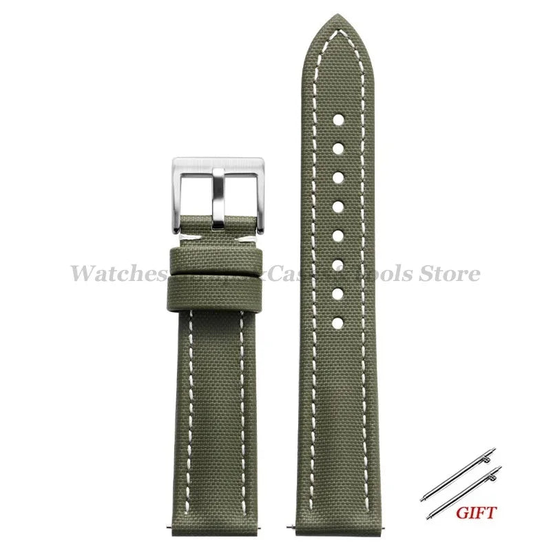 New Premium Sailcloth WatchBand 18/19/20mm 21mm 22mm for Rolex for Omega for Blancpain Quick Release Men Sport Replacement Strap