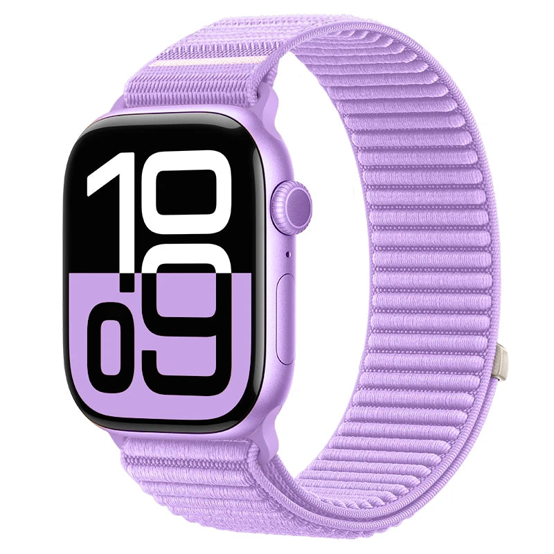 Sport Band For Apple Watch 11 10 42mm 46mm Ultra 3 49mm Nylon Loop Strap For Iwatch SE 3 40 44mm 9 2 8 7 38/41mm 45mm Watchand
