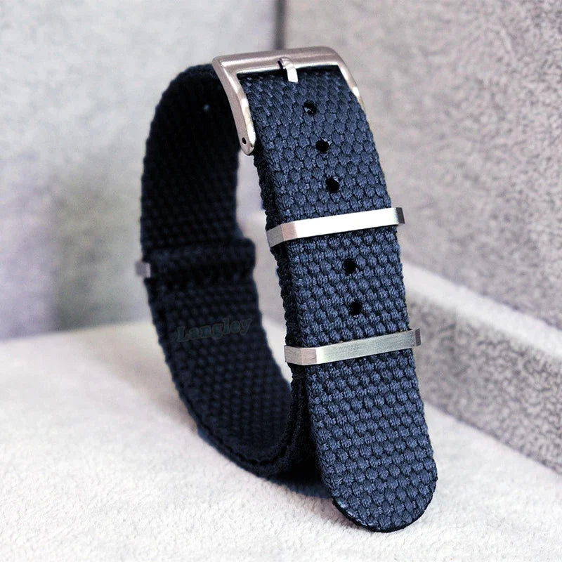 New Nylon Cotton Straps 20mm 22mm Soft Watchband for Seiko Military Braid Wristband Sport Retro Bracelet for Omega Seamaster 007