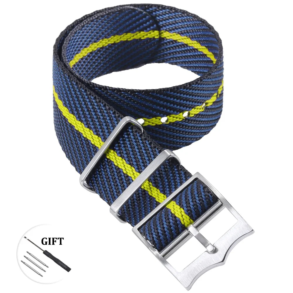 Premium Nylon Watch Band for Rolex for Tudor Army Military Strap for Seiko Fabric Canvas Bracelet Men Sport Wristband 20mm 22mm