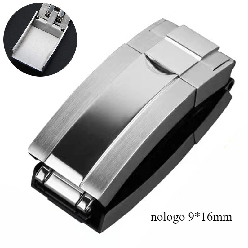 Wacthband Backle 9*16mm for Rolex Submariner Blackwater Ghost Ghost King Buckle Daytona Combination Lock Strap Steel Strap Clasp