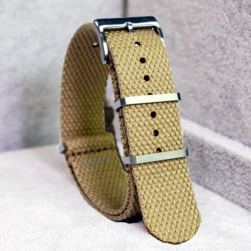 New Nylon Cotton Straps 20mm 22mm Soft Watchband for Seiko Military Braid Wristband Sport Retro Bracelet for Omega Seamaster 007
