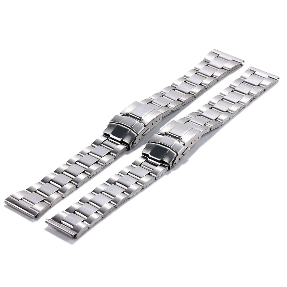 Metal Watch Band for Seiko 20mm 22mm Steel Watchband Silver Bracelet Wristbelt 20/22mm Middle Polished Strap