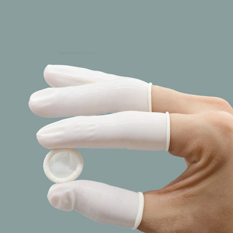 100pcs Sterile Disposable Powder  Industrial Electronic Latex Fingertips Protector Gloves Watch Repair Tool for Watchmaker Kit