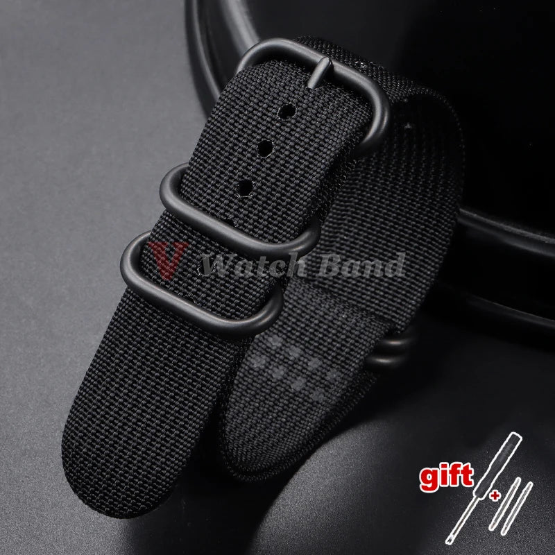 High Quality Durable Nylon Watch Band for Omega Strap for Seiko Military Casual Bands Replace Army Sport Bracelet 20mm 22mm 18mm