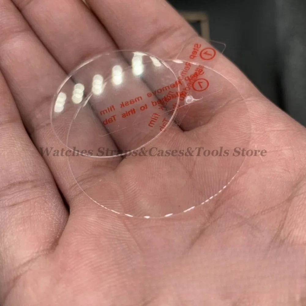 26-43mm Tempered Glass Smart Watch Screen Protector Protective Film Universal 28mm 30mm 32mm 38mm 40mm 41mm 42mm Diameter 2/5pcs