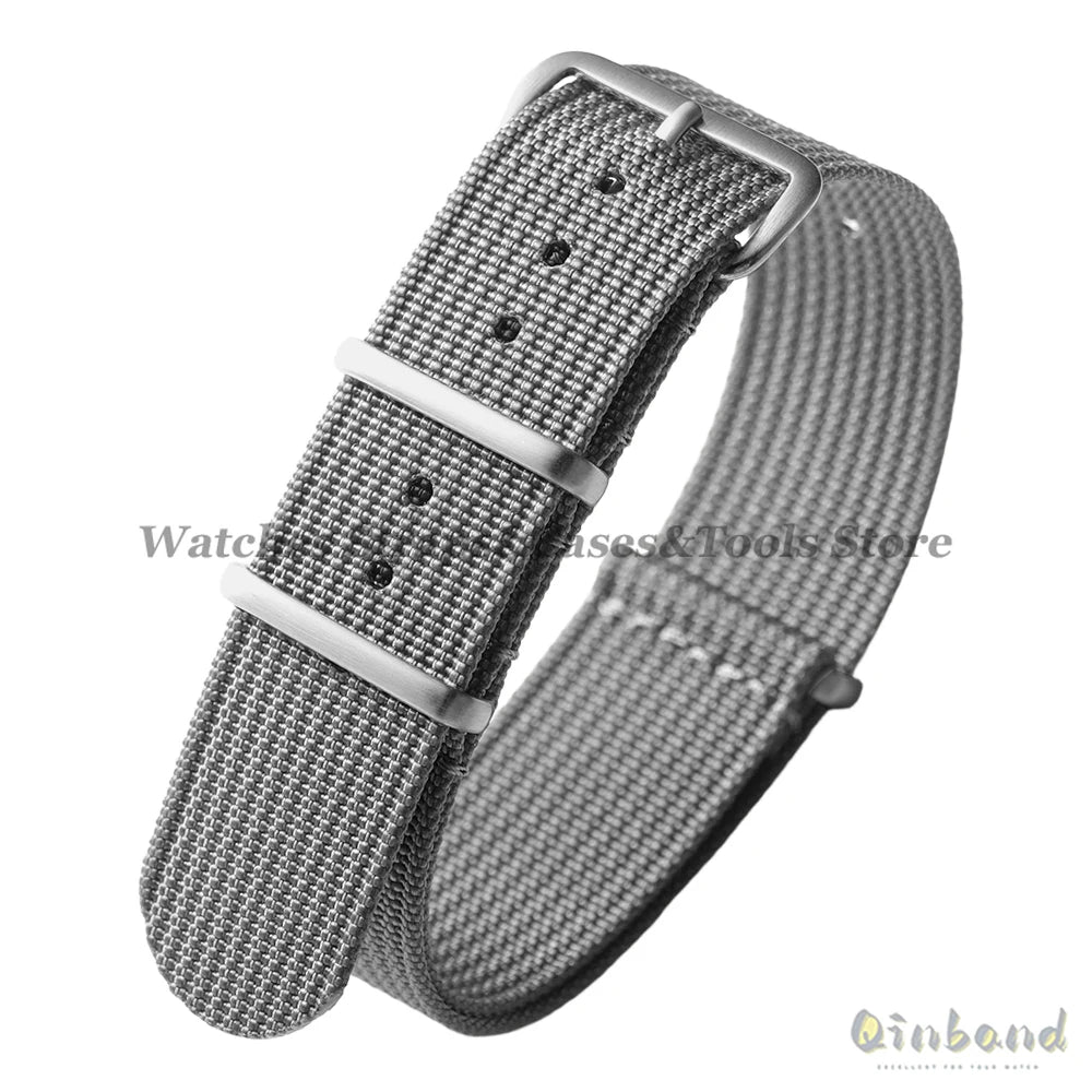 Ribbed Strap Ballistic Fabric Watch Strap Replacement 18mm 19mm 20mm 22mm for Samsung Galaxy Watch7/6/5/4 Quality Nylon Bracelet