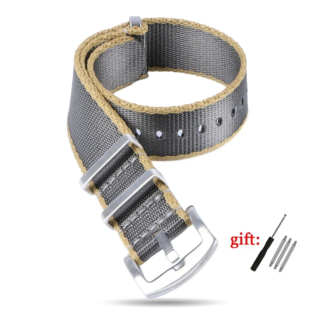 Nylon Watch Strap for Seiko for Military Men Sport Watchband for Rolex Bracelet for Omega for Seamaster 300 Belt 18mm 20mm 22mm
