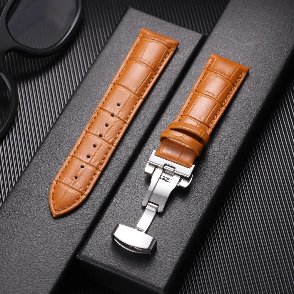 13mm 15mm 17mm 19mm 21mm 23mm Universal Leather Watch Strap Watchband for Men Women 12mm 14mm 16mm 18mm  20mm  22mm Watch Band