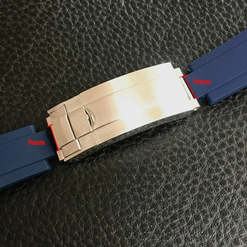 Watch Band Clasp 9x9mm for Rolex Stainless Steel Fine-tuning Pull Button Watch Buckle for DAYTONA SUBMARINER GMT Yacht-Master