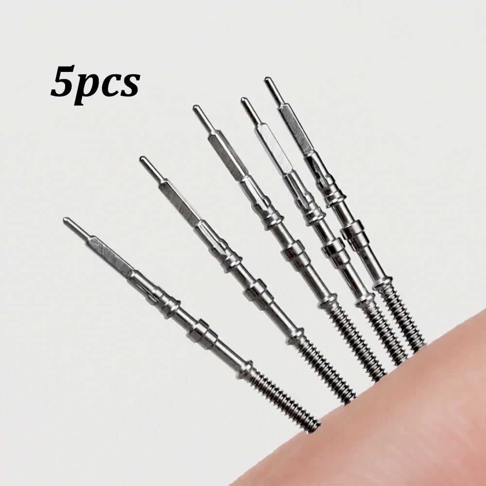 5pcs Watch Nh35a Movement Stem for SEIKONH35A NH36A Modification Replacement Parts Spare Stems Winding Stem Watch Movement Pin