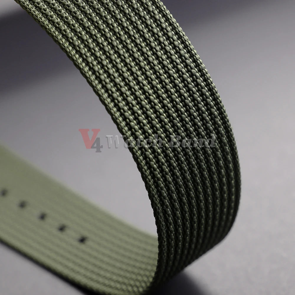 For Army Military Watch Band 18mm 20mm 22mm Ribbed Nylon Watch Strap for Swatch for Omega for Rolex for Seiko for Moonswatch